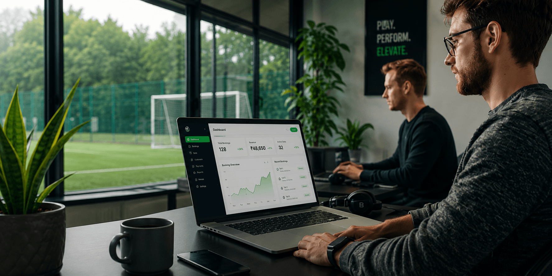 Venue manager with tablet